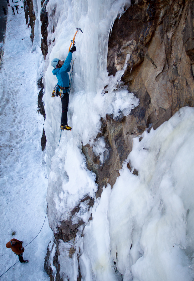 Ice climbing Western North Carolina
